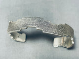 Pueblo Vintage Native American Navajo Geomtric Sterling Silver Bracelet-Nativo Arts