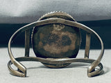 Rare Stars Of The Sky Stone Vintage Native American Navajo Sterling Silver Bracelet-Nativo Arts
