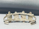 Jaw Dropping Old Bisbee Turquoise Vintage Native American Navajo Sterling Silver Bracelet-Nativo Arts