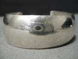 Exceptional Vintage Navajo Sterling Silver Bracelet Old Native American-Nativo Arts