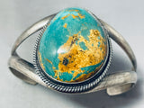 Eyecatching Vintage Native American Navajo Royston Turquoise Dome Sterling Silver Bracelet-Nativo Arts