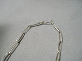 Intricate!! Detailed!! Navajo Sterling Silver Feather Native American Necklace-Nativo Arts