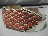 Striking Vintage Zuni Native American Sterling Silver Bracelet-Nativo Arts