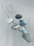 Most Unique Will Singer Vintage Native American Navajo Pottery Sterling Silver Necklace Old-Nativo Arts