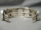 Incredible Vintage Native American Navajo Tso Family Green Turquoise Sterling Silver Bracelet-Nativo Arts