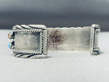 Lena Platero Vintage Native American Navajo Turquoise Multi Stone Sterling Silver Bracelet-Nativo Arts