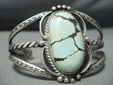 Museum Vintage Native American Navajo Carico Lake Turquoise Sterling Silver Bracelet Old-Nativo Arts