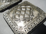 One Of Biggest Heaviest Native American Navajo Sterling Silver Concho Belt-Nativo Arts