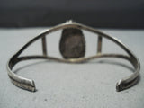 Tremendous Vintage Native American Navajo Kingman Turquoise Sterling Silver Bracelet Old-Nativo Arts