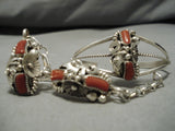 Stunning Vintage Navajo Sterling Silver Native American Slave Bracelet Ring-Nativo Arts