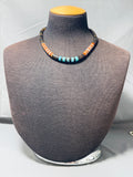 Native American Marvelous Vintage Santo Domingo Shell & Turquoise Necklace-Nativo Arts