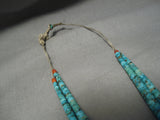 Magnificent Vintage Navajo Graduating Turquoise Native American Necklace-Nativo Arts