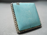 Incredible Vintage Old Kingman Turquoise Sterling Silver Ring Native American-Nativo Arts