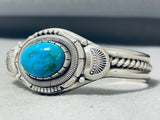Willy Vandever Native American Navajo Turquoise Sterling Silver Bracelet Cuff-Nativo Arts