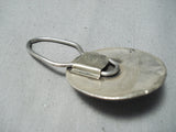 Impressive Vintage Native American Navajo Royston Turquoise Sterling Silver Keychain Old-Nativo Arts