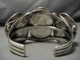 Giant Turquoise!! Vintage Navajo Sterling Silver Native American Bracelet Old-Nativo Arts