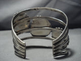 Gigantic Vintage Native American Jewelry Navajo Royston Turquoise Sterling Silver Cuff Bracelet Old-Nativo Arts