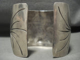 Gigantic Vintage Navajo 'Mosaic Wall' Turquoise Native American Jewelry Silver Bracelet Old -91 Grams-Nativo Arts