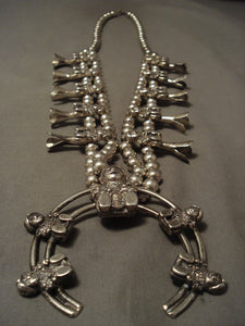 Squash Blossom Necklace, Sterling Native American Silver Jewelry-Nativo Arts