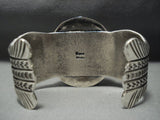 Gorgeous Vintage Navajo Native American Jewelry jewelry Turquoise Sterling Silver Bracelet Old-Nativo Arts