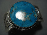 Gorgeous Vintage Navajo Native American Jewelry jewelry Turquoise Sterling Silver Bracelet Old-Nativo Arts