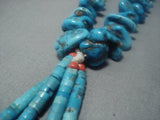 Graduating Turquoise Nuggets Vintage Navajo Native American Jewelry jewelry Heishi Necklace Old-Nativo Arts
