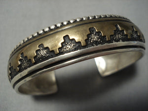 Guaranteed Authentic Vintage Native American Jewelry Navajo Thomas Singer Sterling Silver Bracelet Old-Nativo Arts