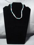 Guaranteed Authentic Vintage Native American Jewelry Navajo Thomas Singer Turquoise Silver Necklace-Nativo Arts