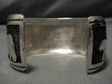 Guaranteed Authentic Vintage Native American Navajo Thomas Singer Sterling Silver Bracelet-Nativo Arts