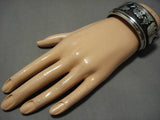 Guaranteed Authentic Vintage Native American Navajo Thomas Singer Sterling Silver Bracelet-Nativo Arts