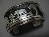 Guaranteed Authentic Vintage Native American Navajo Thomas Singer Sterling Silver Bracelet-Nativo Arts