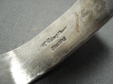 Guaranteed Authentic Vintage Navajo Thomas Singer Gold Sterling Silver Bracelet-Nativo Arts