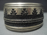 Guaranteed Authentic Vintage Navajo Thomas Singer Sterling Native American Jewelry Silver Bracelet-Nativo Arts