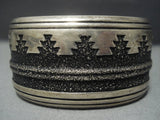 Guaranteed Authentic Vintage Navajo Thomas Singer Sterling Native American Jewelry Silver Bracelet-Nativo Arts