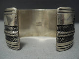 Guaranteed Authentic Vintage Navajo Thomas Singer Sterling Native American Jewelry Silver Bracelet-Nativo Arts