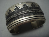 Guaranteed Authentic Vintage Navajo Thomas Singer Sterling Native American Jewelry Silver Bracelet-Nativo Arts