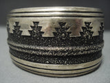 Guaranteed Authentic Vintage Navajo Thomas Singer Sterling Native American Jewelry Silver Bracelet-Nativo Arts