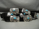 Guaranteed Authentic Vintage Navajo Thomas Singer Turquoise Native American Jewelry Silver Concho Belt-Nativo Arts
