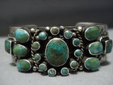 Heavier Vintage Native American Jewelry Navajo Royston Turquoise Sterling Silver Cuff Bracelet Old-Nativo Arts