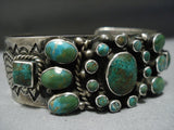 Heavier Vintage Native American Jewelry Navajo Royston Turquoise Sterling Silver Cuff Bracelet Old-Nativo Arts