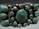 Heavier Vintage Native American Jewelry Navajo Royston Turquoise Sterling Silver Cuff Bracelet Old-Nativo Arts