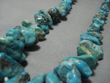 Heavy 142 Grams Vintaged Navajo Turquoise Nugget Native American Necklace Old-Nativo Arts