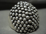 Heavy 35 Gram 'Plethora Of Native American Jewelry Silver Balls' Huge Sterling Navajo Ring-Nativo Arts