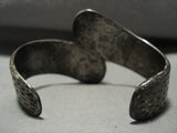 Heavy And Thick Vintage Navajo Bisbee Turquoise Native American Jewelry Silver Bracelet Old-Nativo Arts