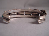 Heavy Chunk Turquoise Vintage Navajo Native American Jewelry Silver Bracelet Old-Nativo Arts