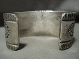 Heavy Tufa Casted Navajo Spiderweb Turquoise Native American Jewelry Silver Sun Flares Bracelet-Nativo Arts