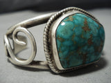 High Grade Carico Lake Turquoise Vintage Native American Jewelry Navajo Sterling Silver Bracelet Cuf-Nativo Arts