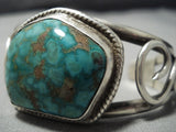 High Grade Carico Lake Turquoise Vintage Native American Jewelry Navajo Sterling Silver Bracelet Cuf-Nativo Arts