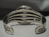 Huge 1922 Coin Vintage Navajo Native American Jewelry Silver Bracelet Old Vtg Antique Jewelry-Nativo Arts