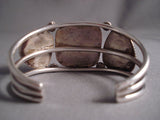 Huge Deep Ocean Blue Vintage Navajo Turquoise Native American Jewelry Silver Bracelet-Nativo Arts